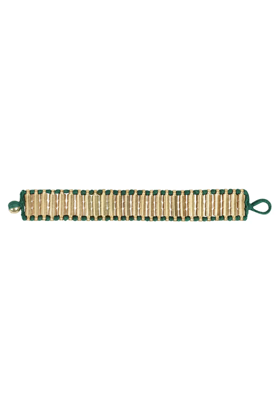 House of Tuhina Baisa Gold Ahilya bracciale nero