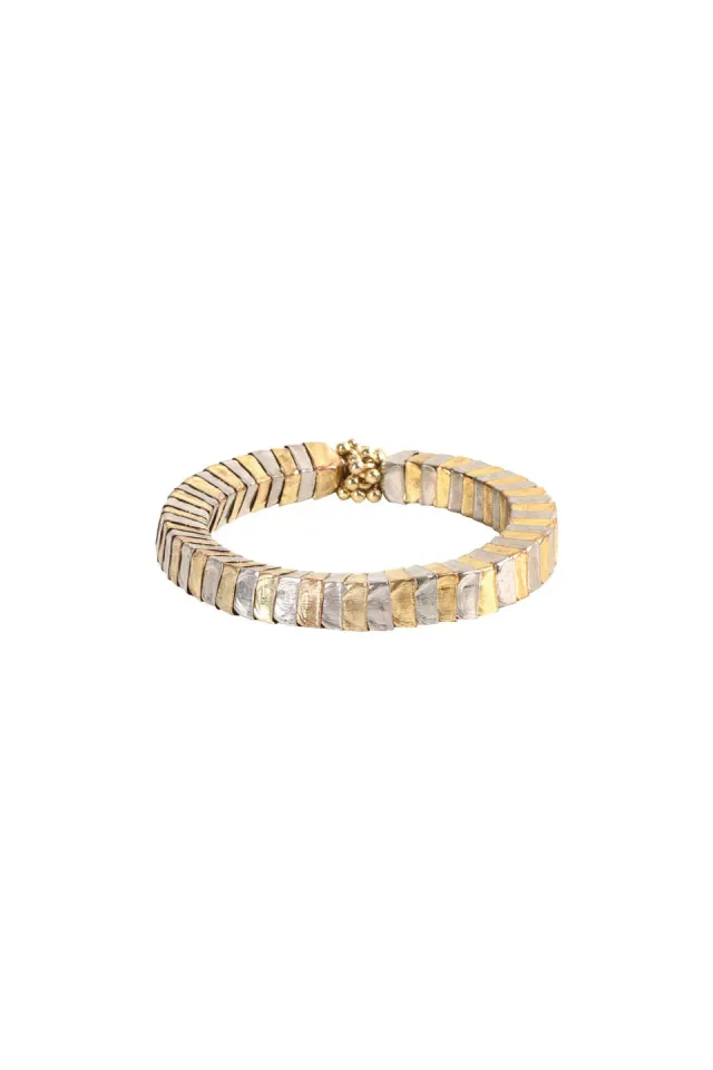 House of Tuhina Takshaka Square bracciale rigido