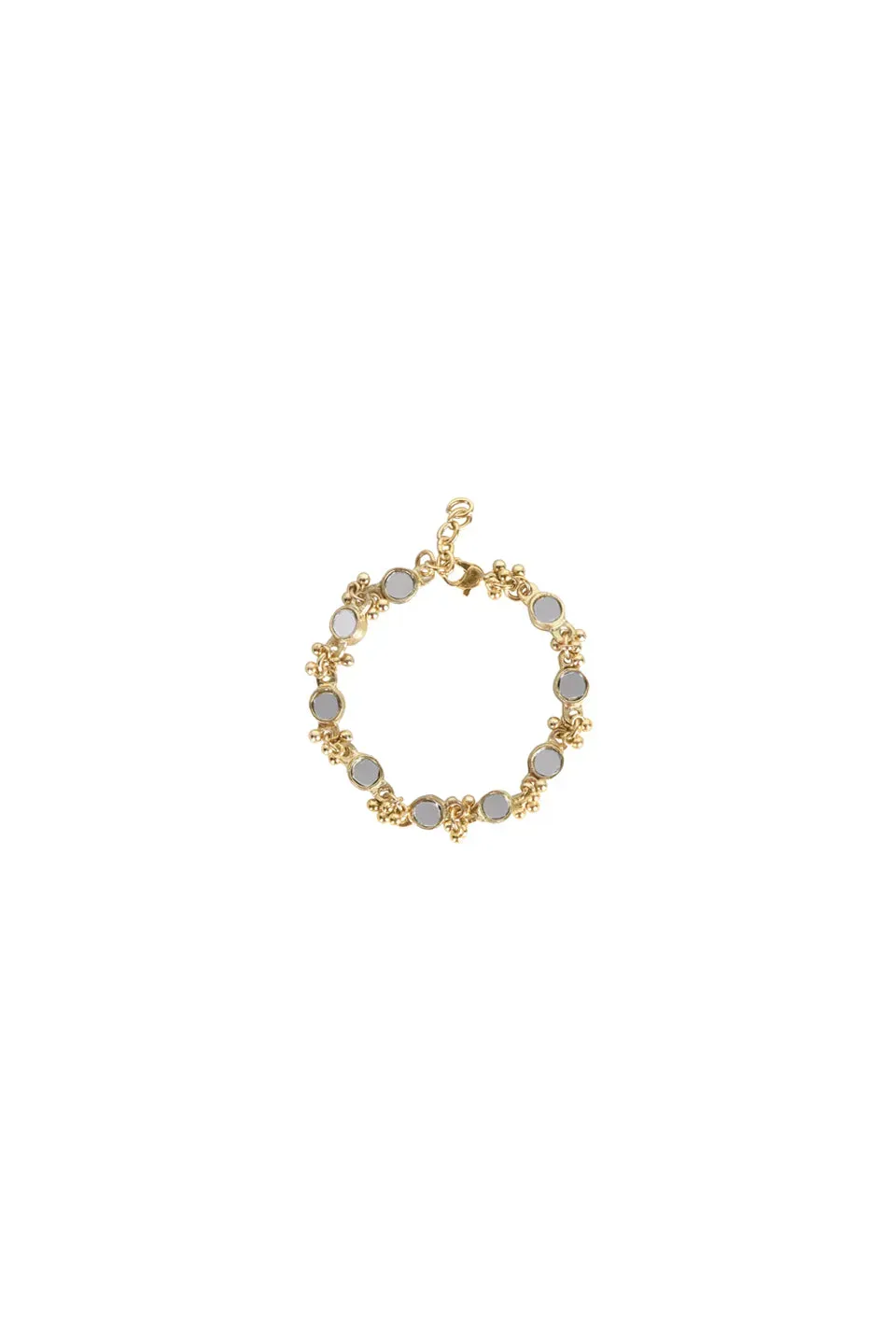 House of Tuhina Kanira bracciale intrecciato metallo oro