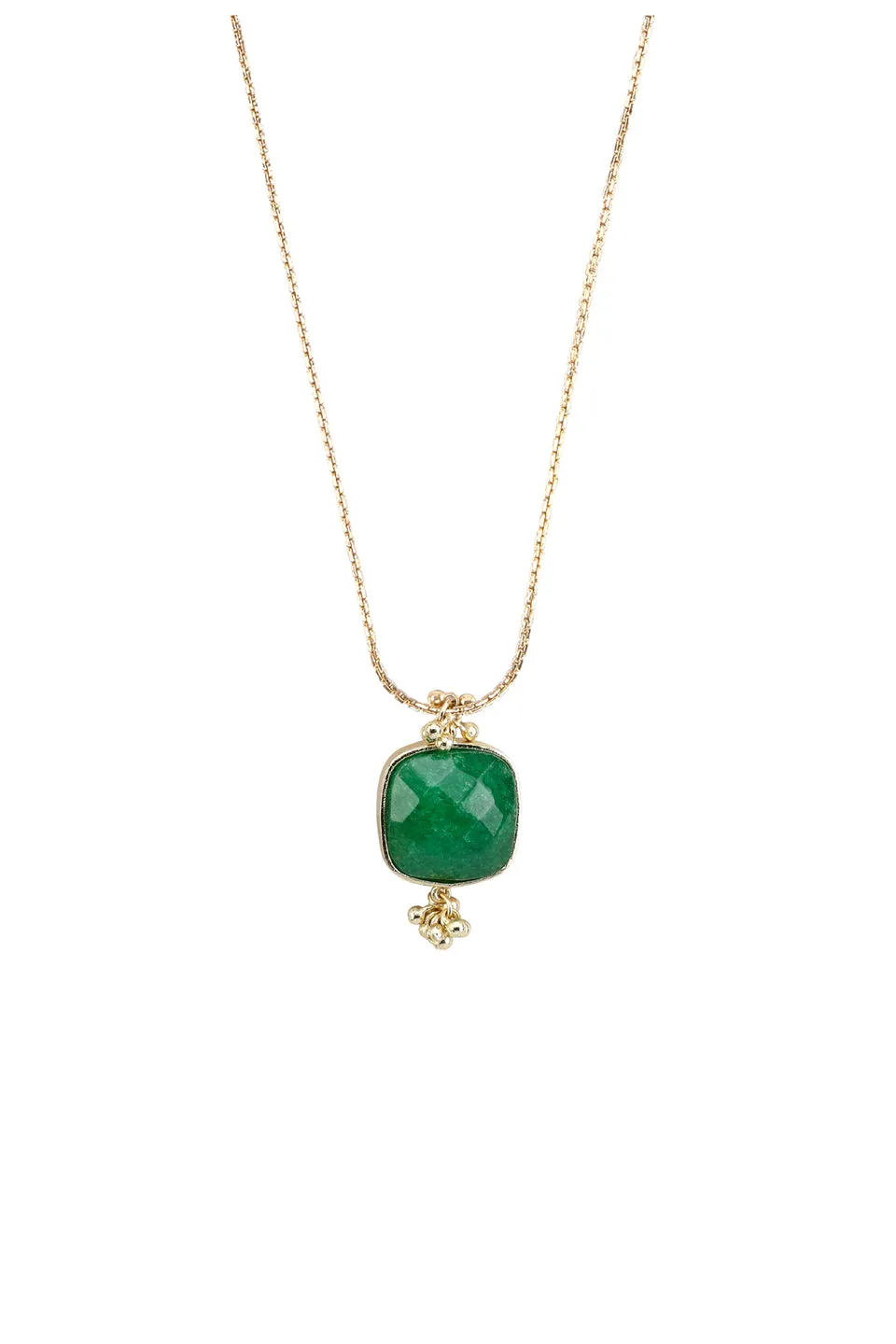 House of Tuhina Long Square Stone collana avorio pietra