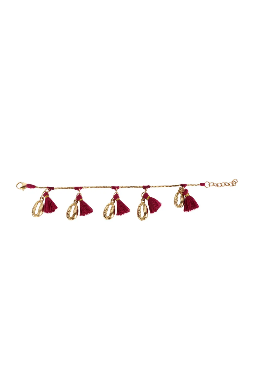House of Tuhina Tassel Shell bracciale conchiglia boho