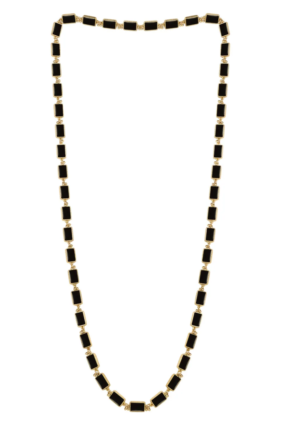 House of Tuhina Medha Collana Glass Leaf Green smalto