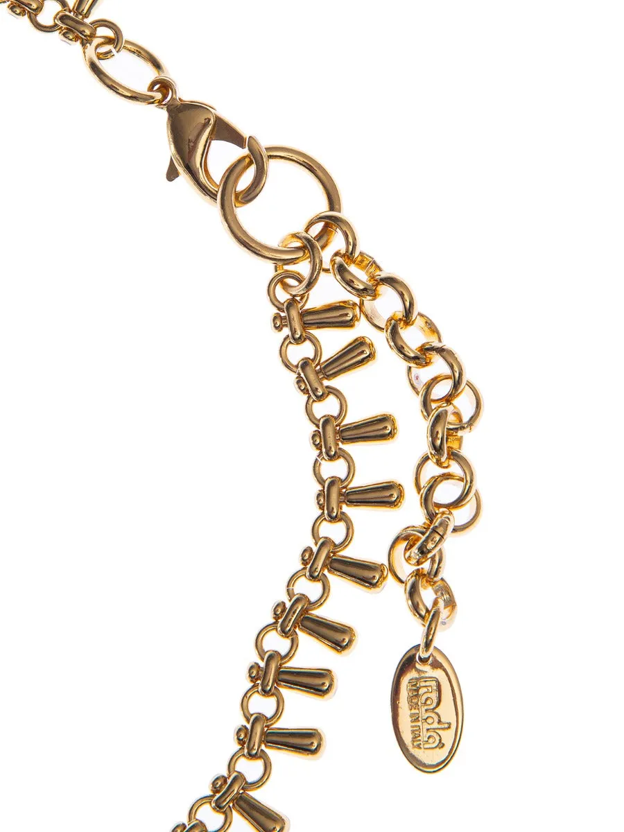 Rada Collana con pendenti girocollo oro metallo