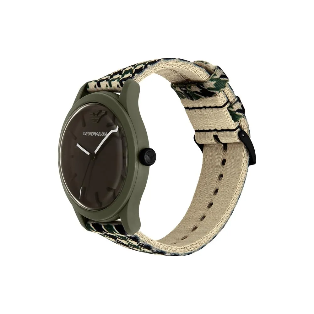 Emporio Armani AR11694 orologio uomo 45 mm plastica mare verde