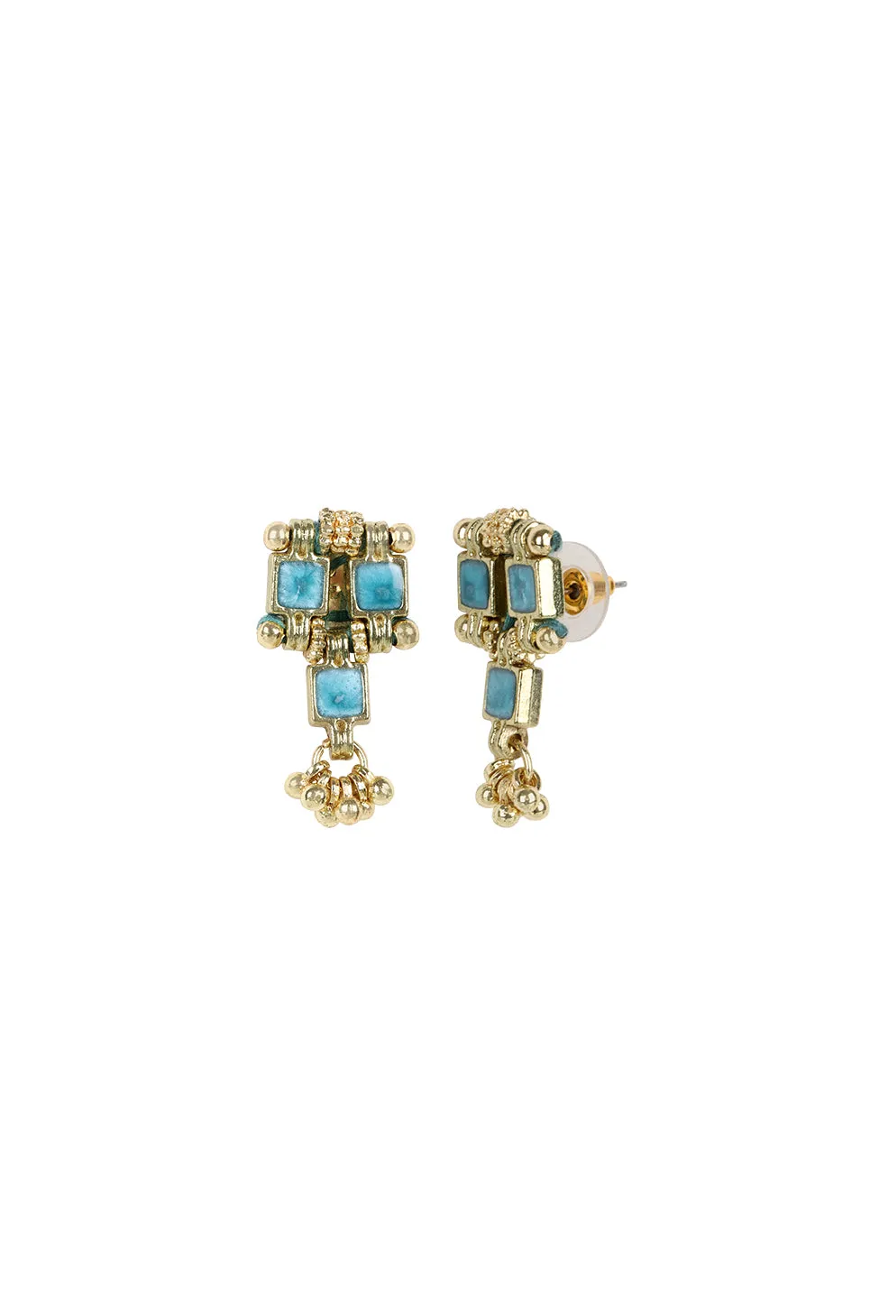 House of Tuhina Enamel Kiss orecchini corallo smaltati