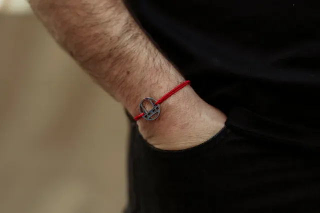 Saika Torii Steel bracciale nero in acciaio