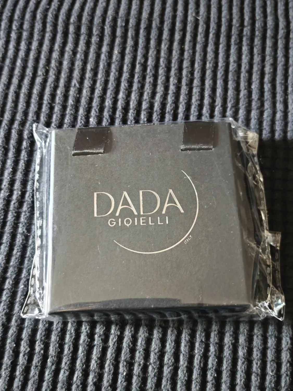Dada Gioielli Collana Croce Uomo Acciaio Brunito Pietra Nera