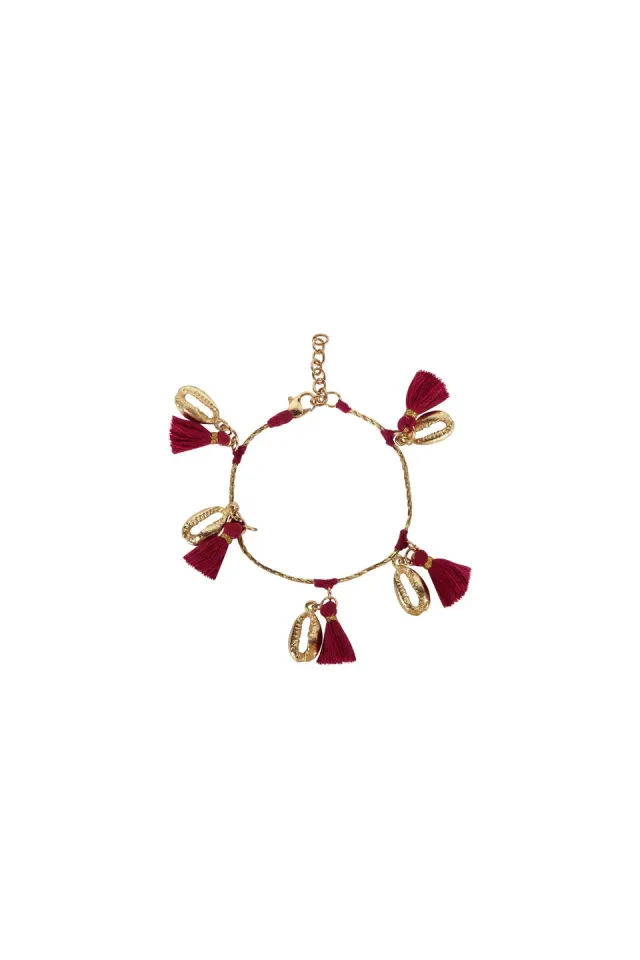 House of Tuhina Tassel Shell bracciale conchiglia boho