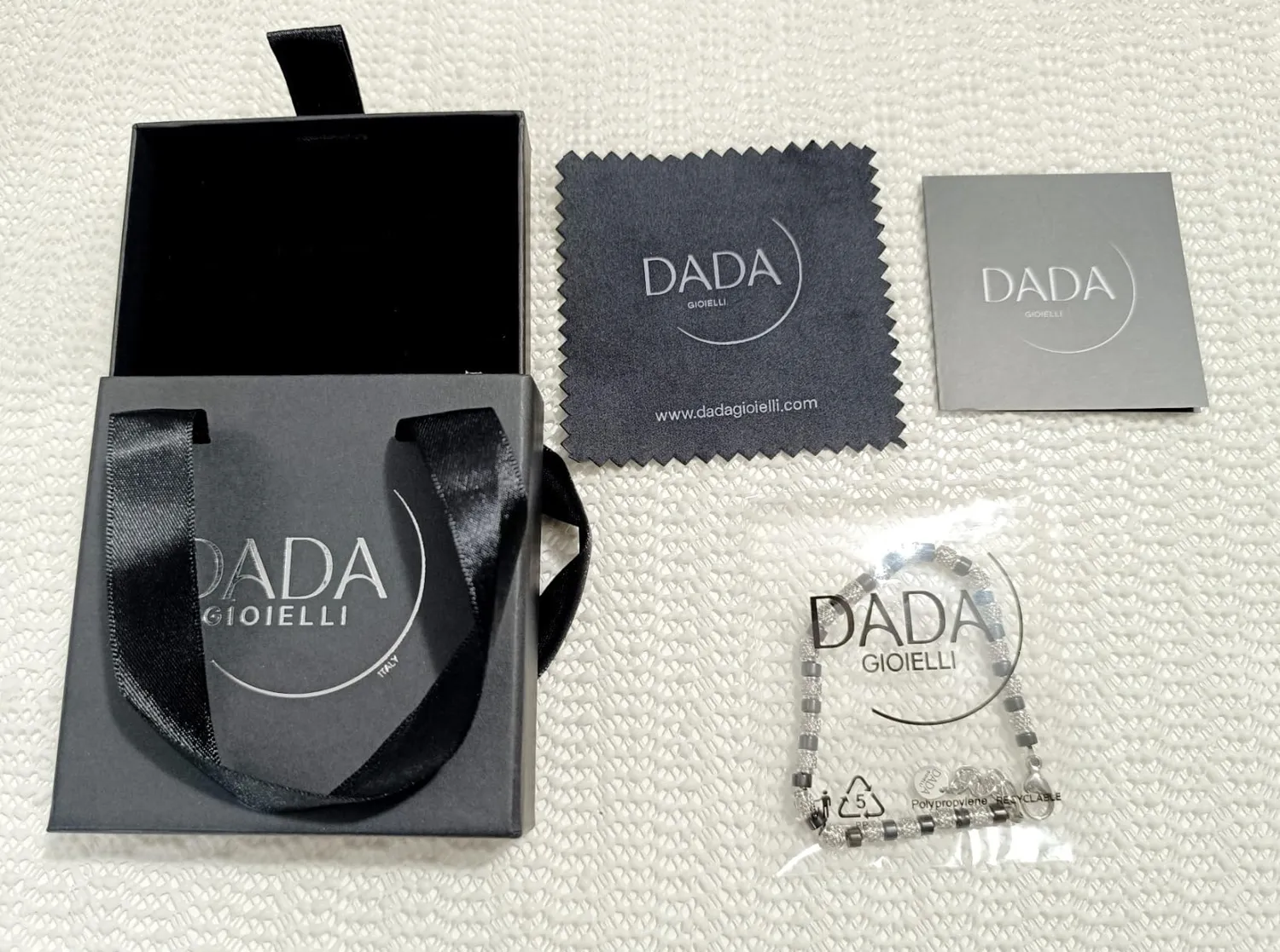 Dada Gioielli Bracciale Uomo Onice Nero Pietre Naturali Acciaio