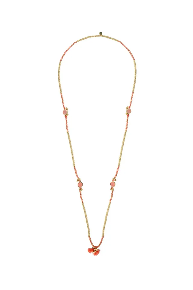 House of Tuhina Tarini collana corallo oro sole