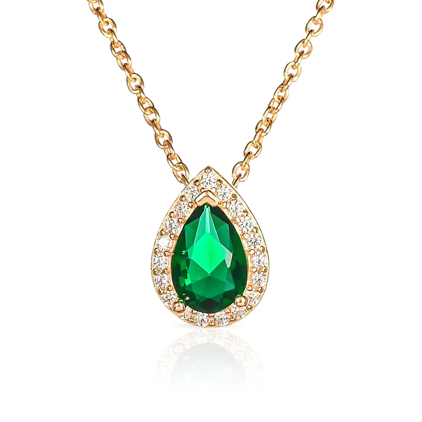 Diamond Treats Collana Goccia Blu Argento 925 Zirconi