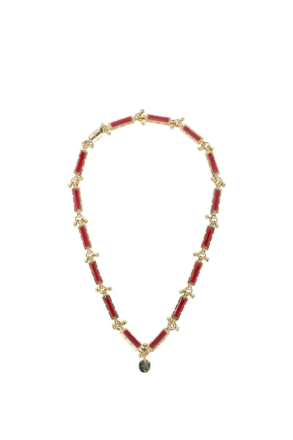 House of Tuhina Ridhima collana smaltata blu oceano