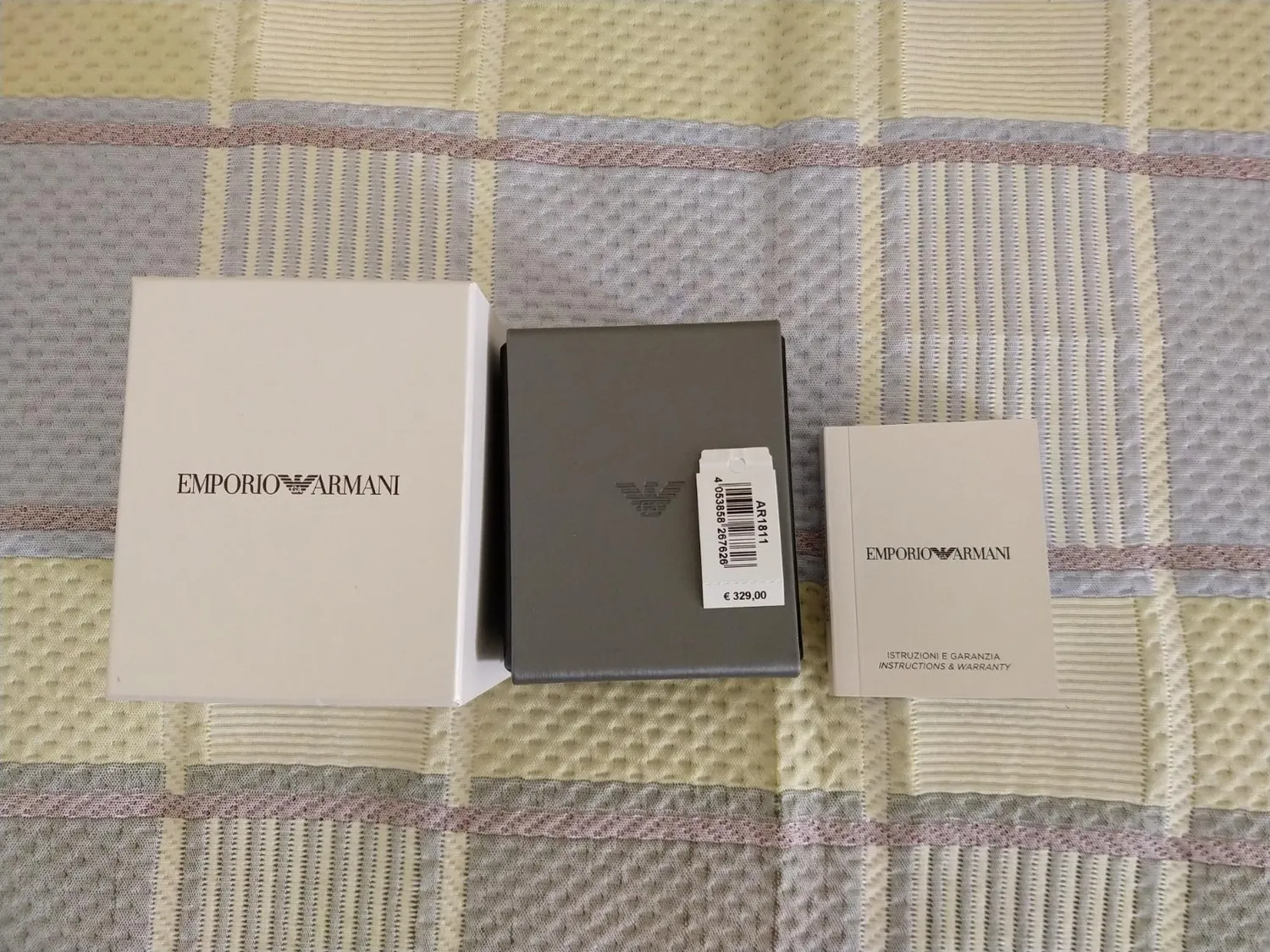 Emporio Armani Cronografo Uomo Acciaio Quadrante Nero