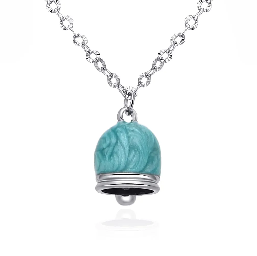 Dada Gioielli Capri Campanella Collana Turchese Quadrifoglio Acciaio