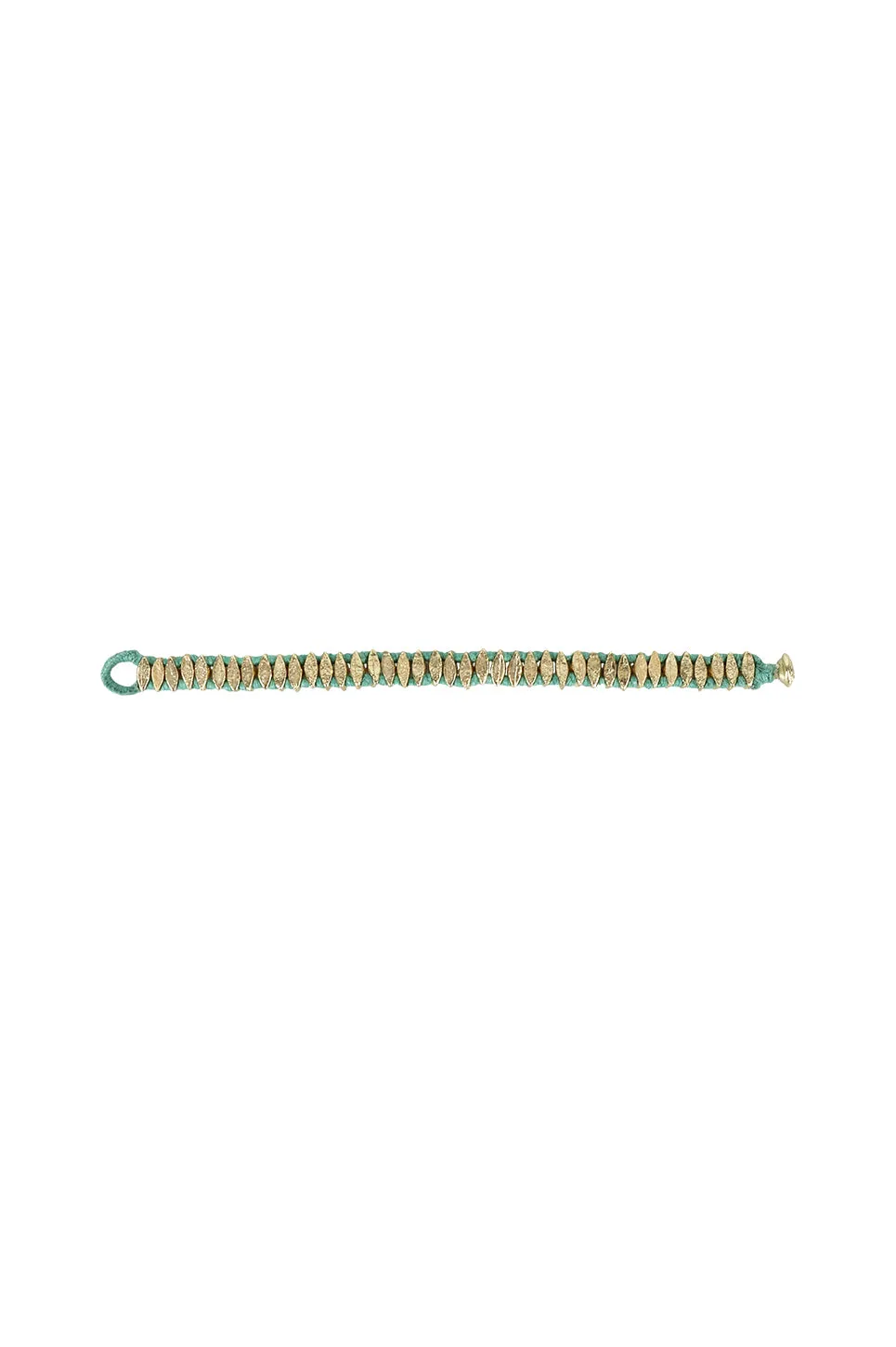 House of Tuhina Nabila bracciale smalto lagoon oro sole