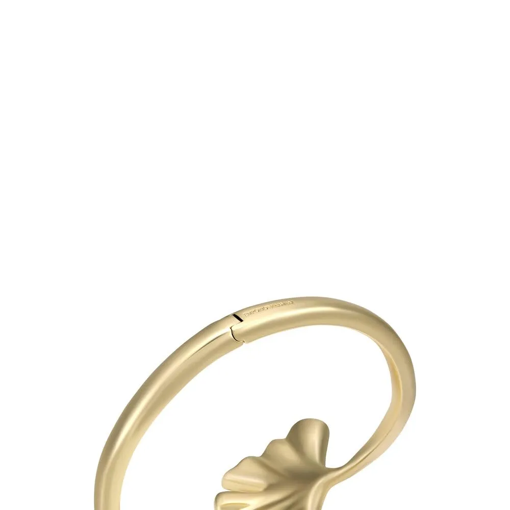 Emporio Armani Open Bangle Bracciale Ottone Oro Zafferano