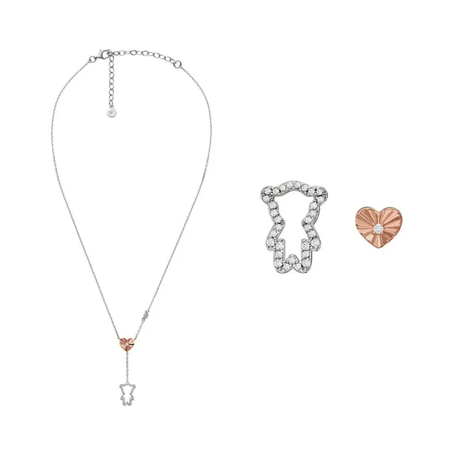 Emporio Armani set collane donna bicolore oro argento