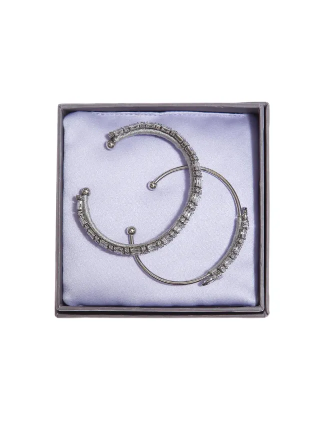 Rada Set Due Bracciali Cristallo Baguette e Strass