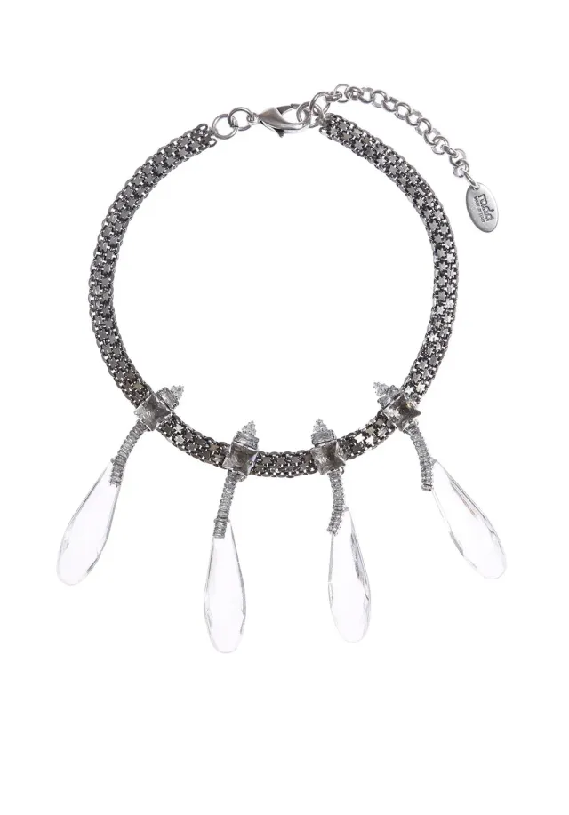 Rada Choker Gocce girocollo rosa plexi