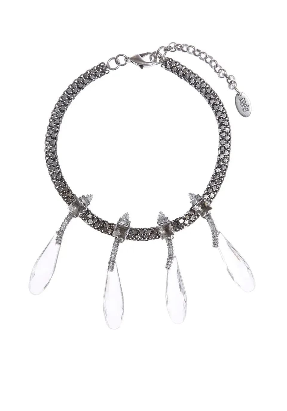 Rada Choker Gocce girocollo rosa plexi