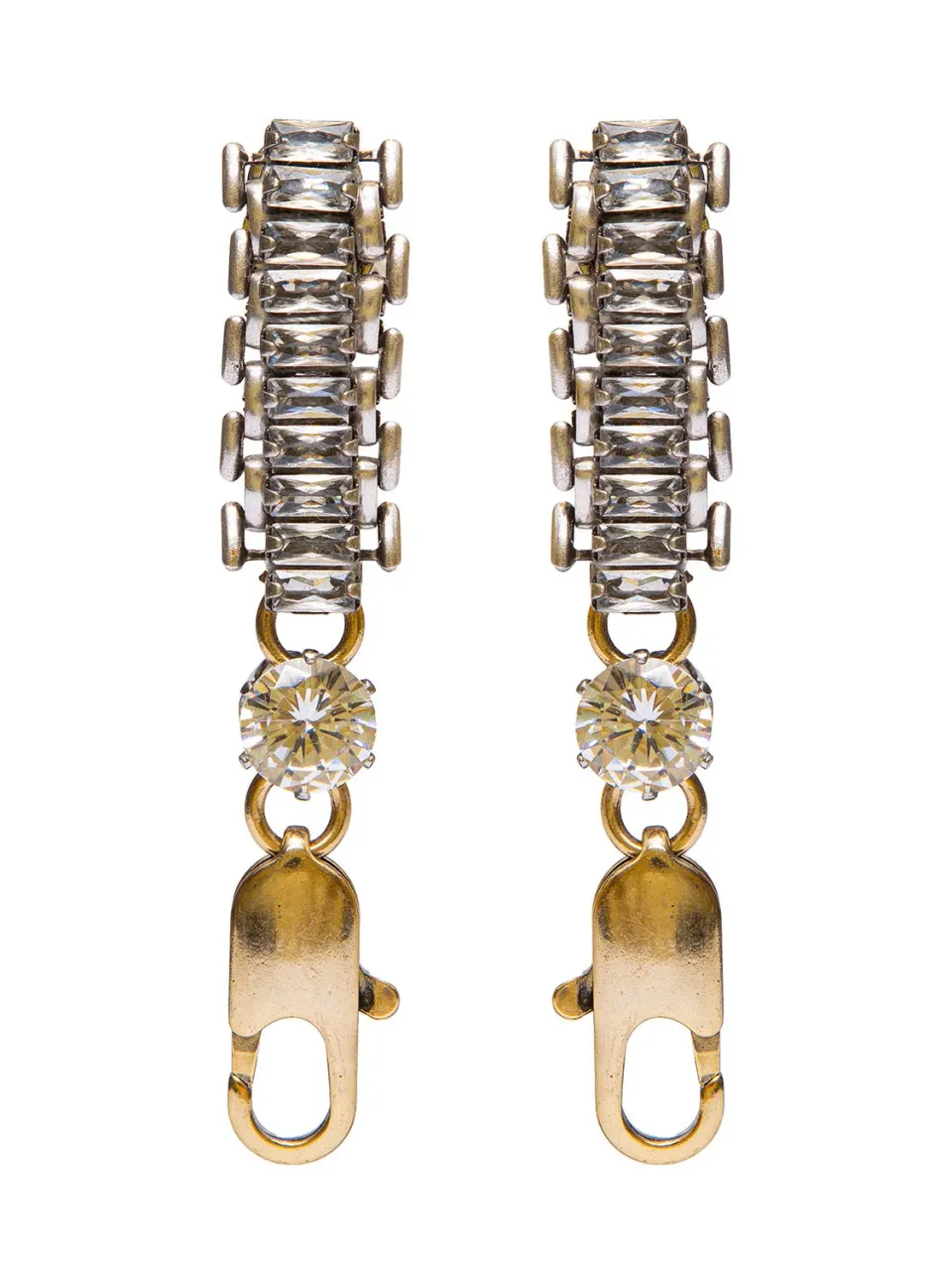 Rada Baguettes orecchini mix metalli clip strass