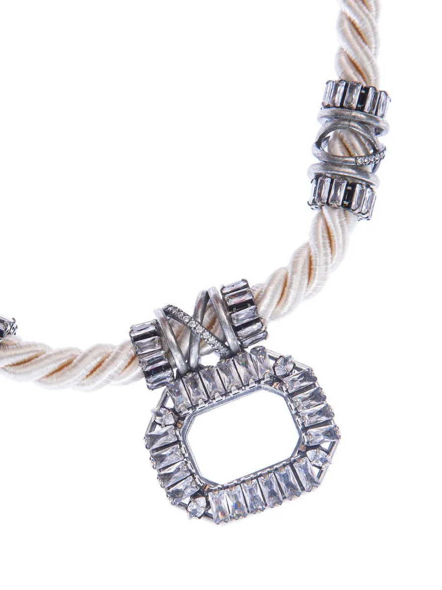 Rada Corda collana avorio argento antico