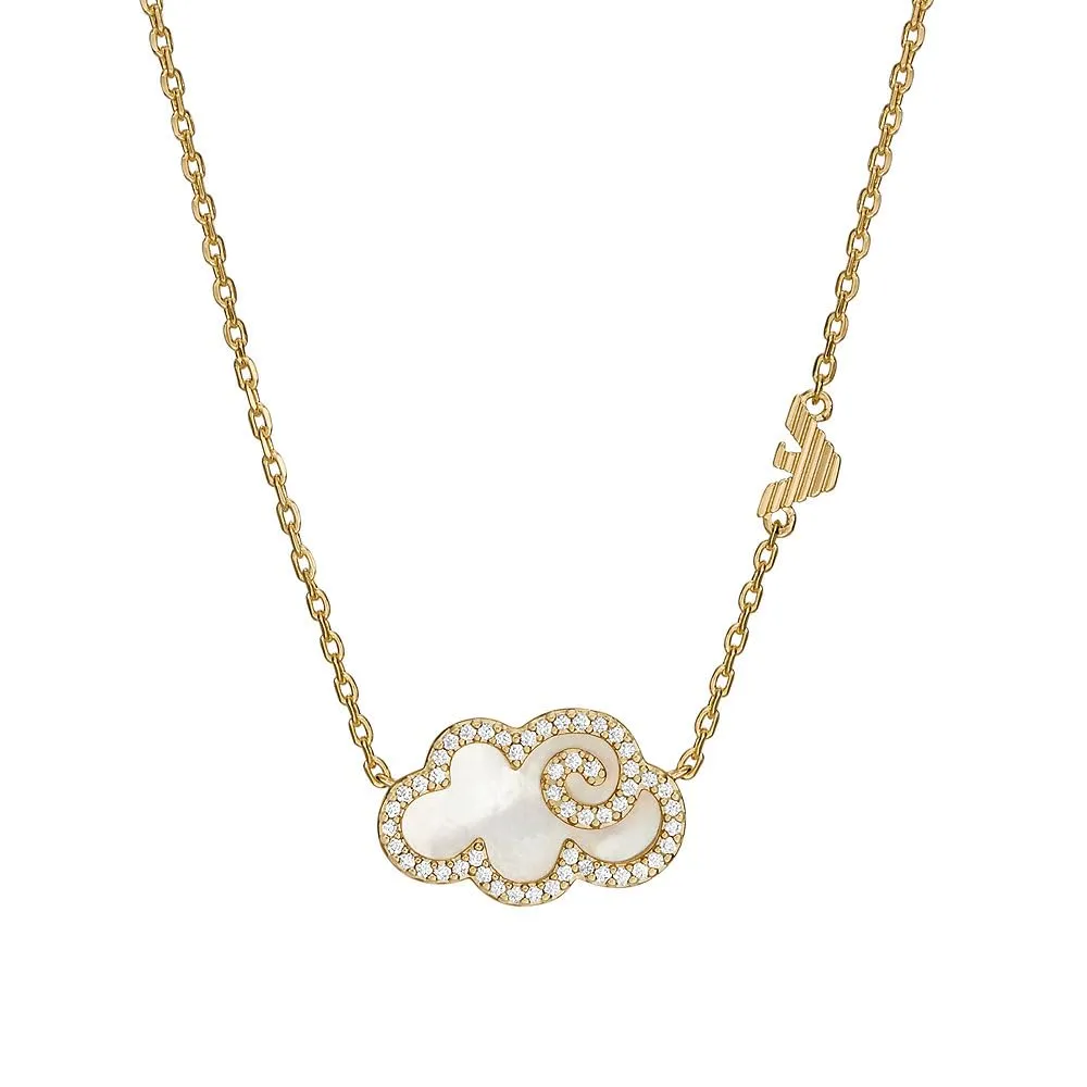 Emporio Armani Jewels Collana Ottone Oro Rosa Donna Moschettone