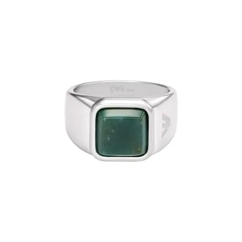 Emporio Armani EGS331704011 anello uomo argento agata