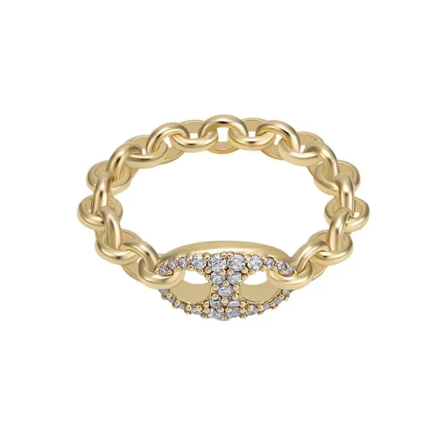 Emporio Armani bracciale coulisse acciaio argento logo donna