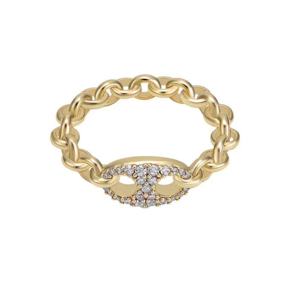 Emporio Armani bracciale coulisse acciaio argento logo donna