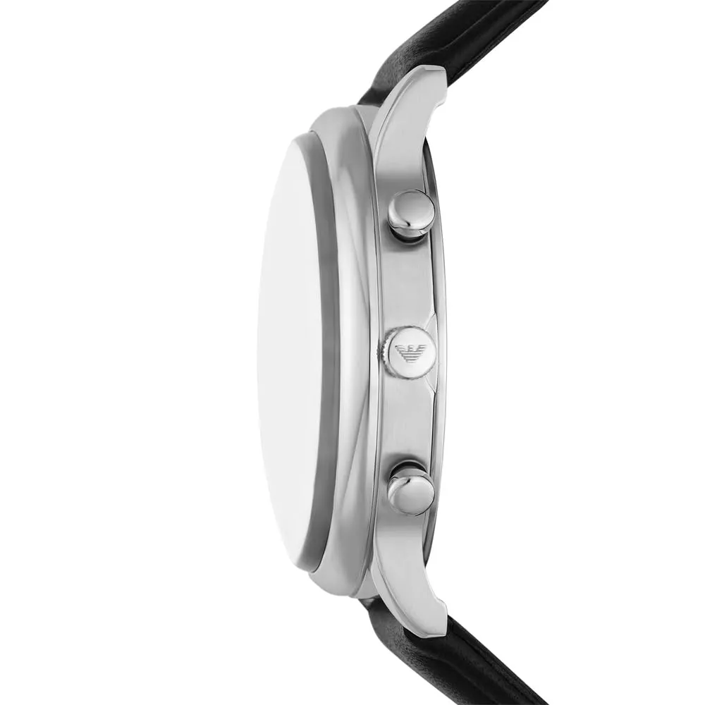 Emporio Armani orologio uomo 42mm cronografo toni argento
