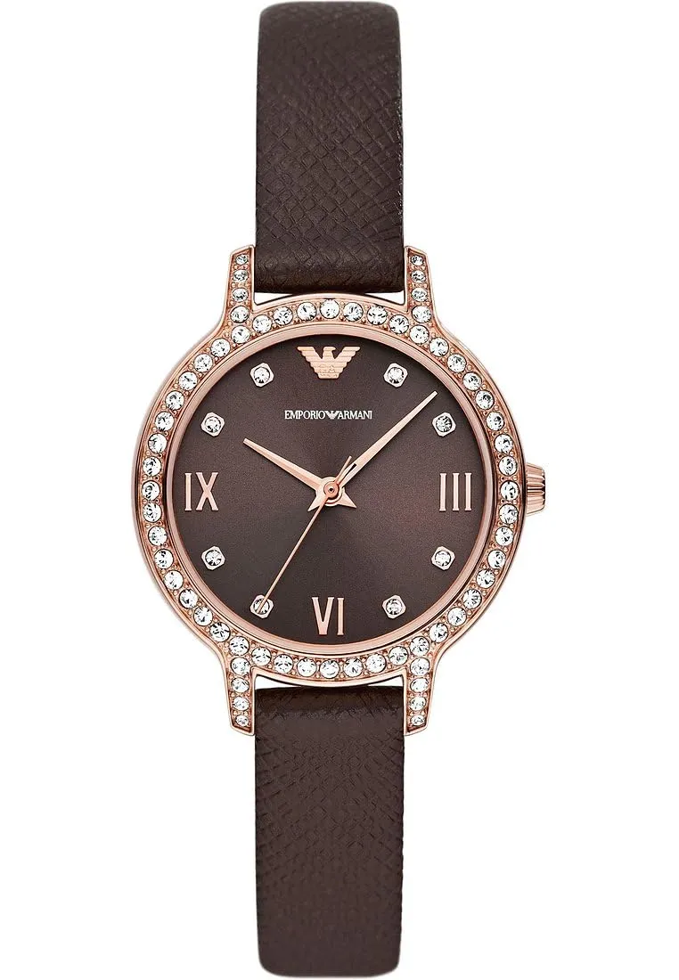 Emporio Armani Orologio Donna Verde Scuro Glitter