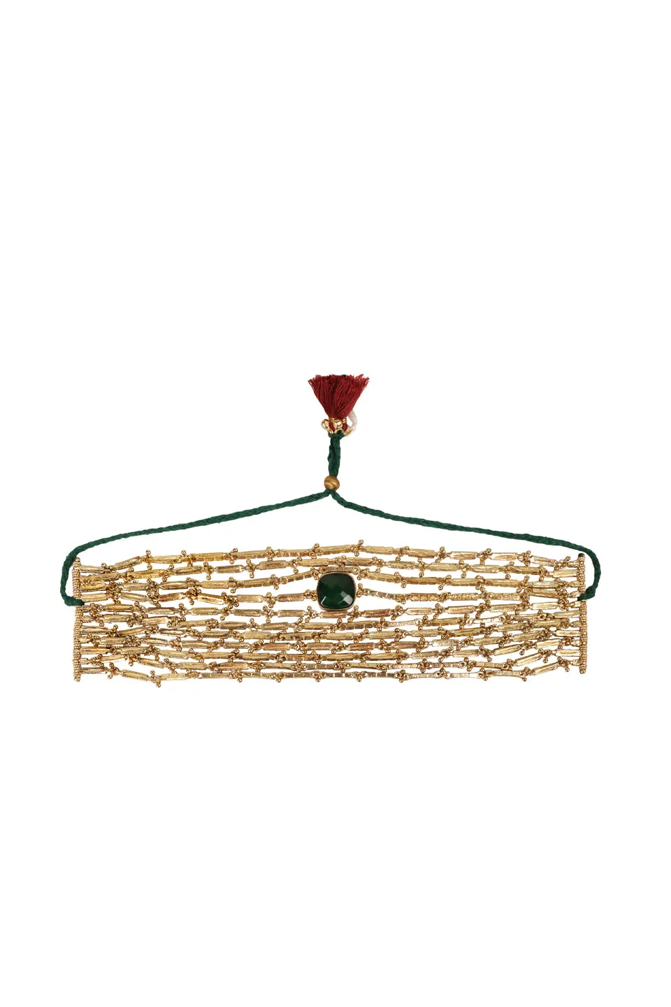 House of Tuhina Gaya Collana Baisa Gold classica