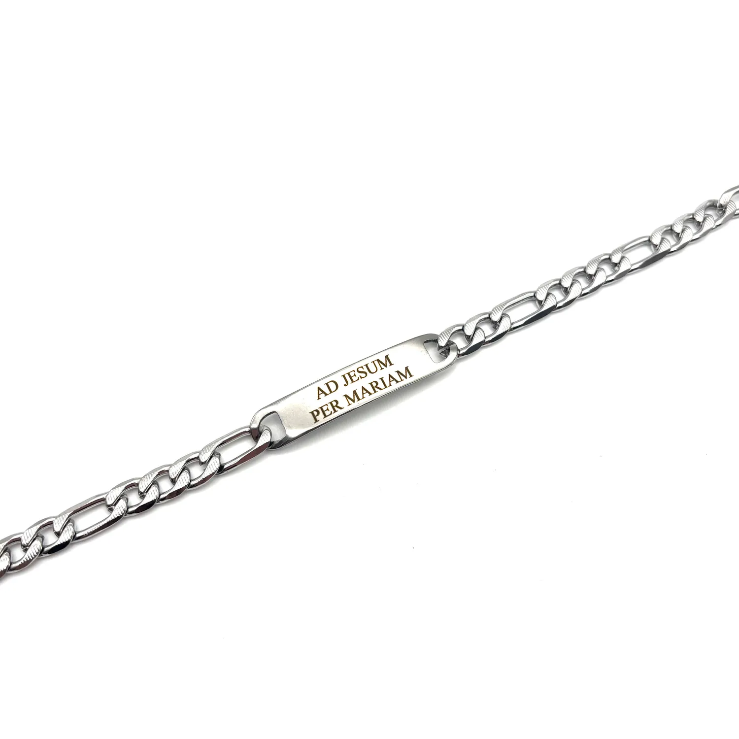 Ornamenta Ad Jesum Per Mariam Bracciale Acciaio 20 cm