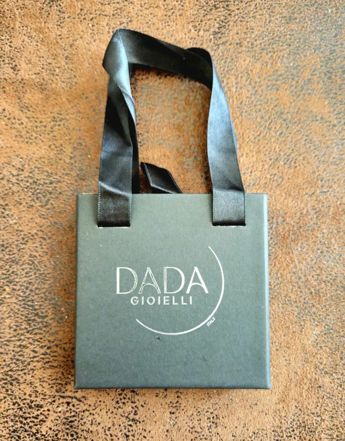 Dada Gioielli Piastrina Militare Collana Nero Argento Uomo
