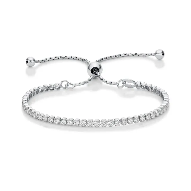 Diamond Treats Tennis Bracciale Argento 925 Zirconi 2,5 mm