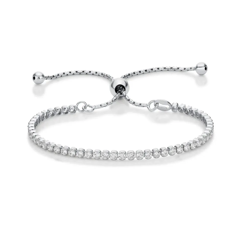 Diamond Treats Tennis Bracciale Argento 925 Zirconi 2,5 mm