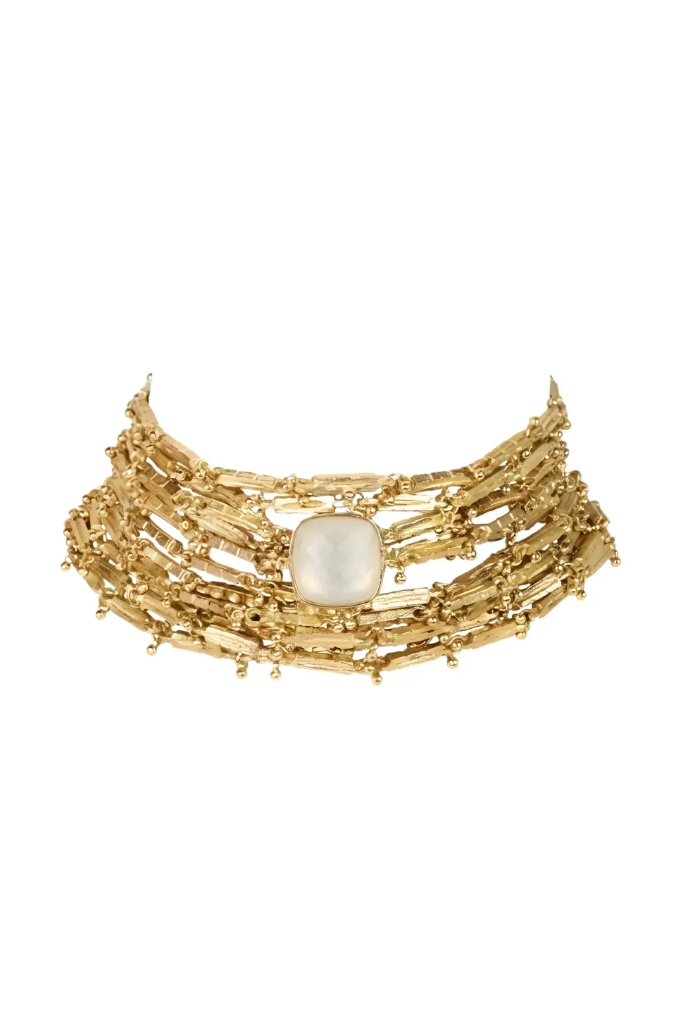 House of Tuhina Gaya Collana Baisa Gold classica