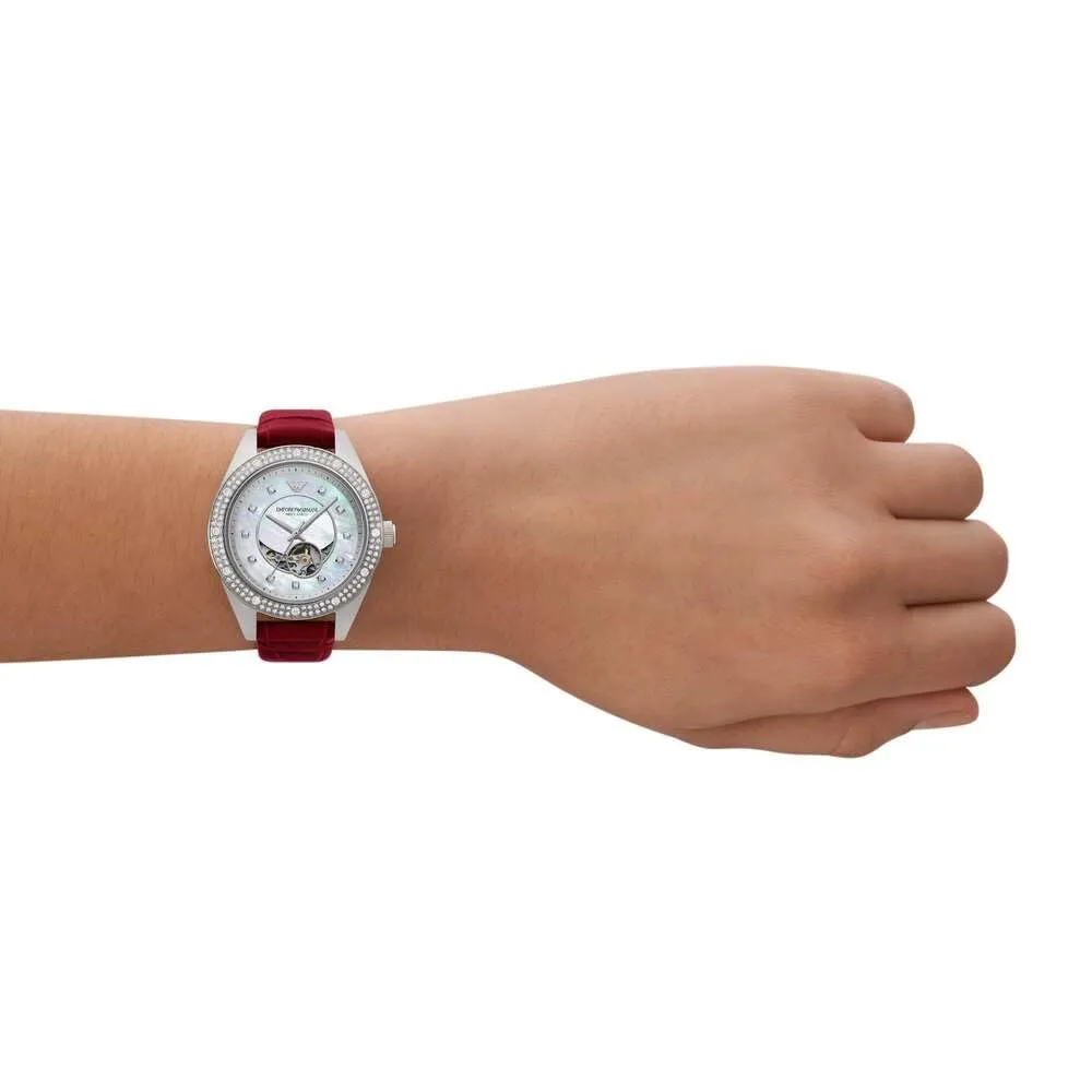 Emporio Armani AR60075 Orologio Donna Pelle Rossa 36mm