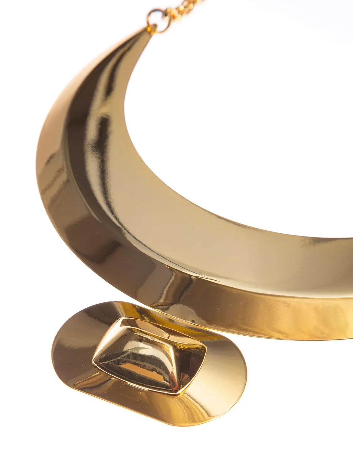 Rada Collana Anni '80 girocollo oro placca con borchia