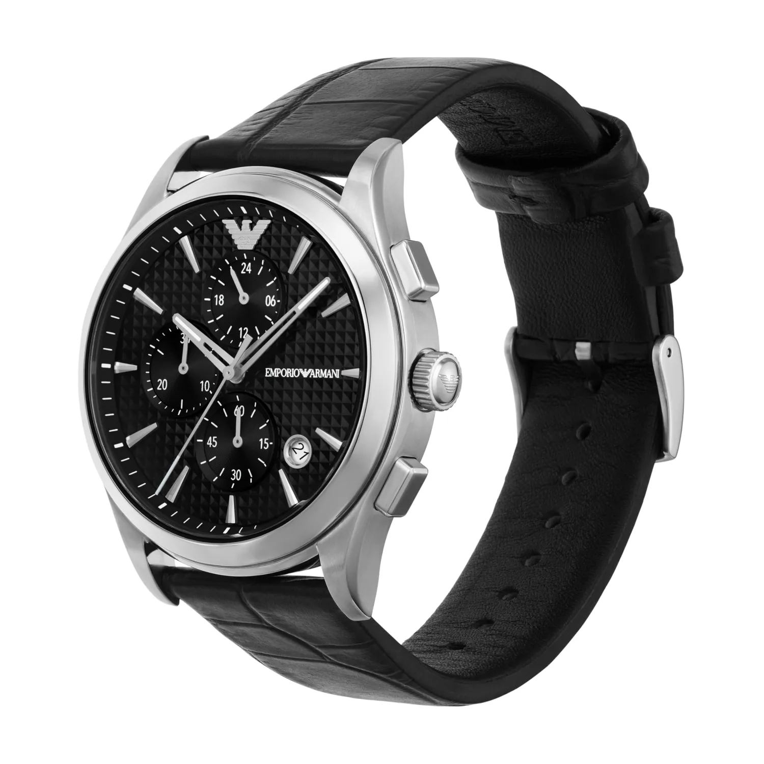Emporio Armani Cronografo Uomo Acciaio Quadrante Nero
