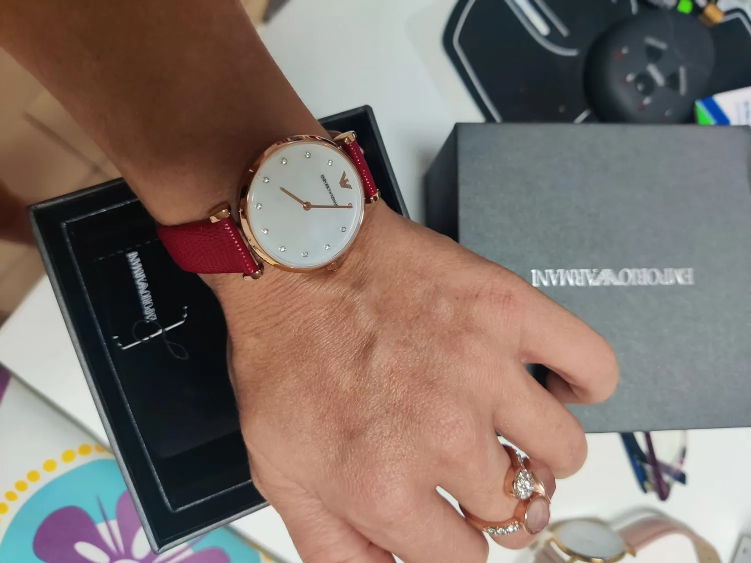 Emporio Armani Orologio Donna Abbronzatura e Oro