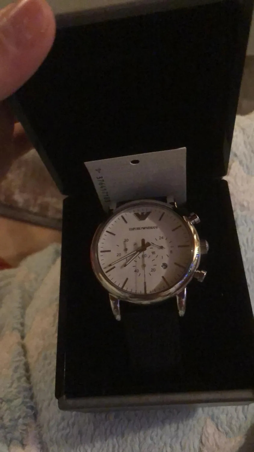 Emporio Armani Orologio Uomo Bianco Sporco Argento