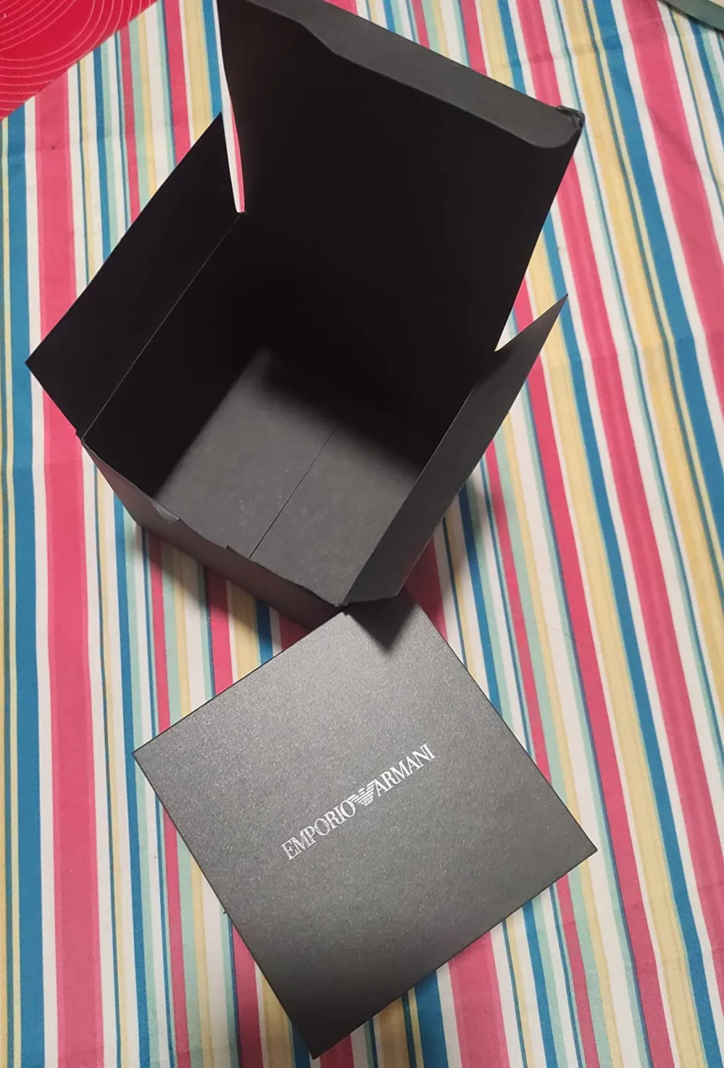 Emporio Armani Orologio Quarzo Nero Argento Uomo