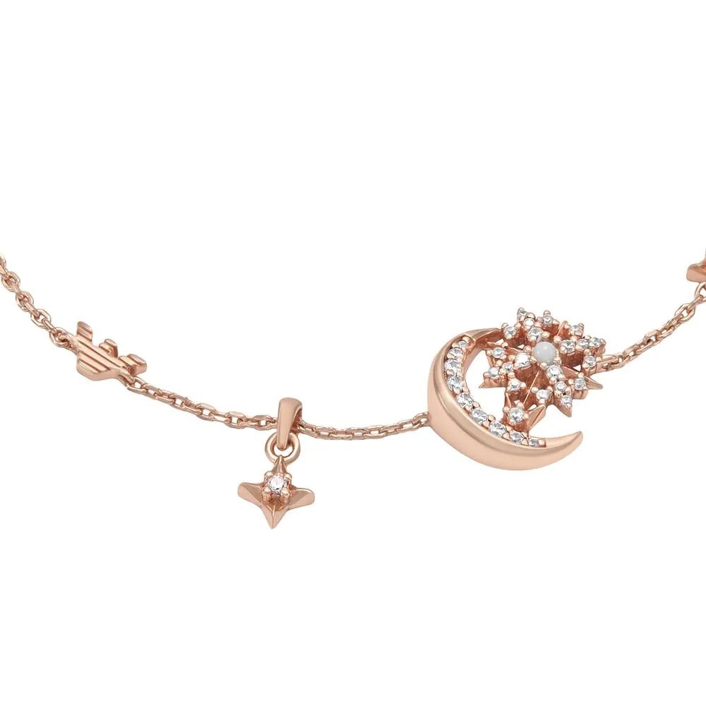 Emporio Armani EG3634221 bracciale donna argento oro rosa