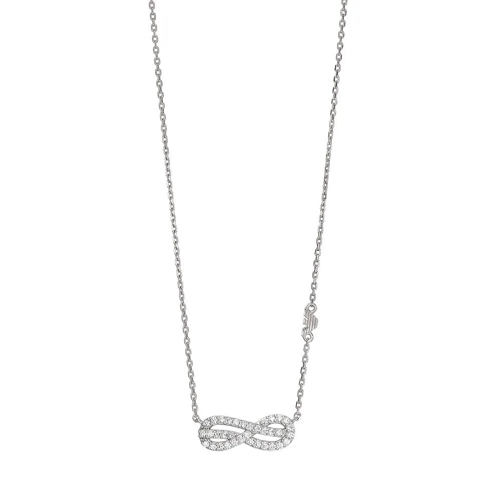 Emporio Armani Collana Donna Argento Bicolore Chiusura Moschettone