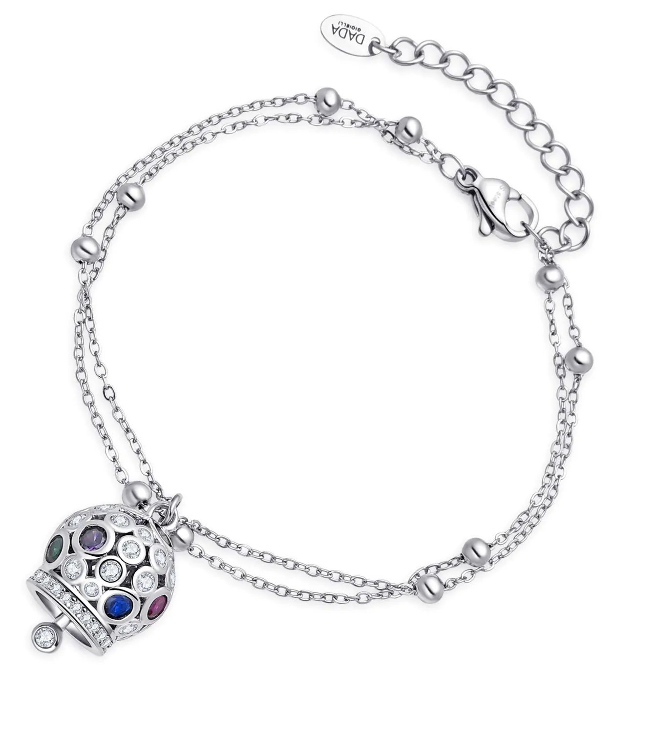 Dada Gioielli Capri Bracciale Campanella Multicolor Argento