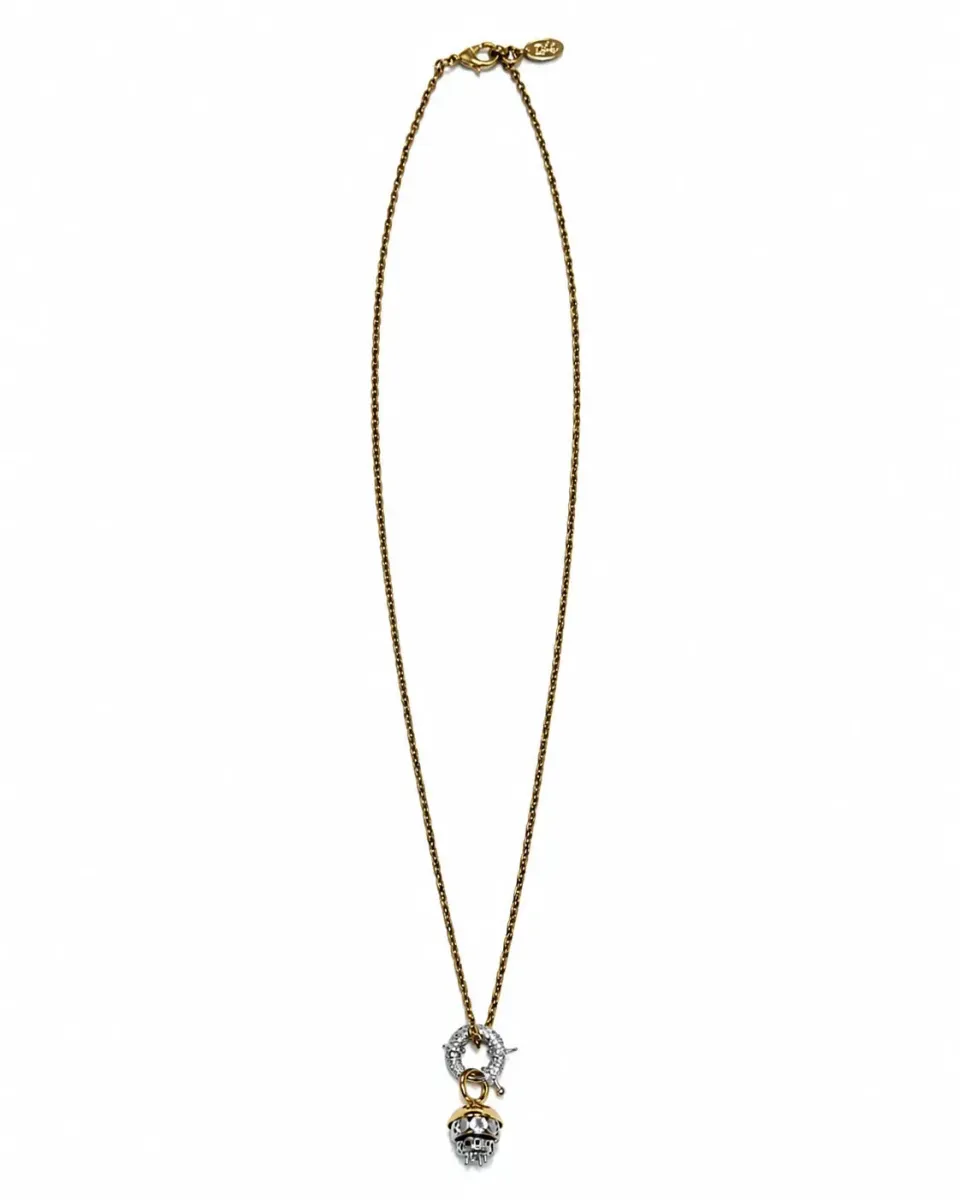 Rada Collana Catena Gold con Moschettone e Strass