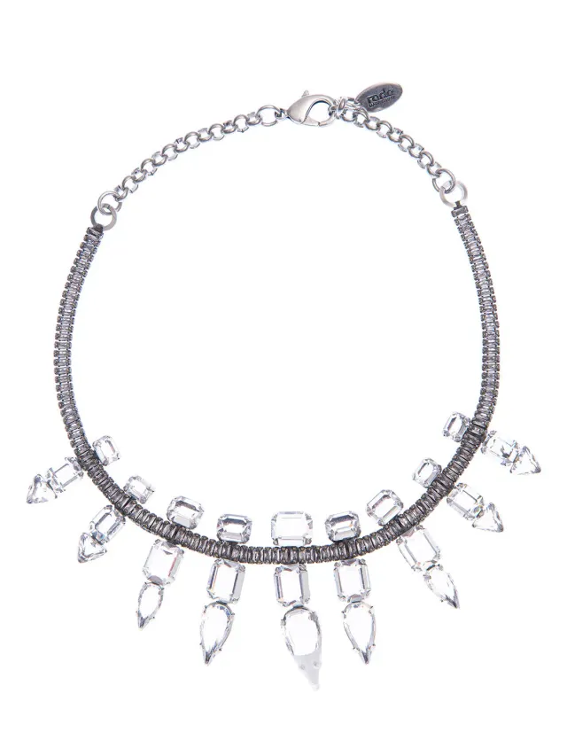 Rada Collana Pietre Cristallo Baguette Goccia