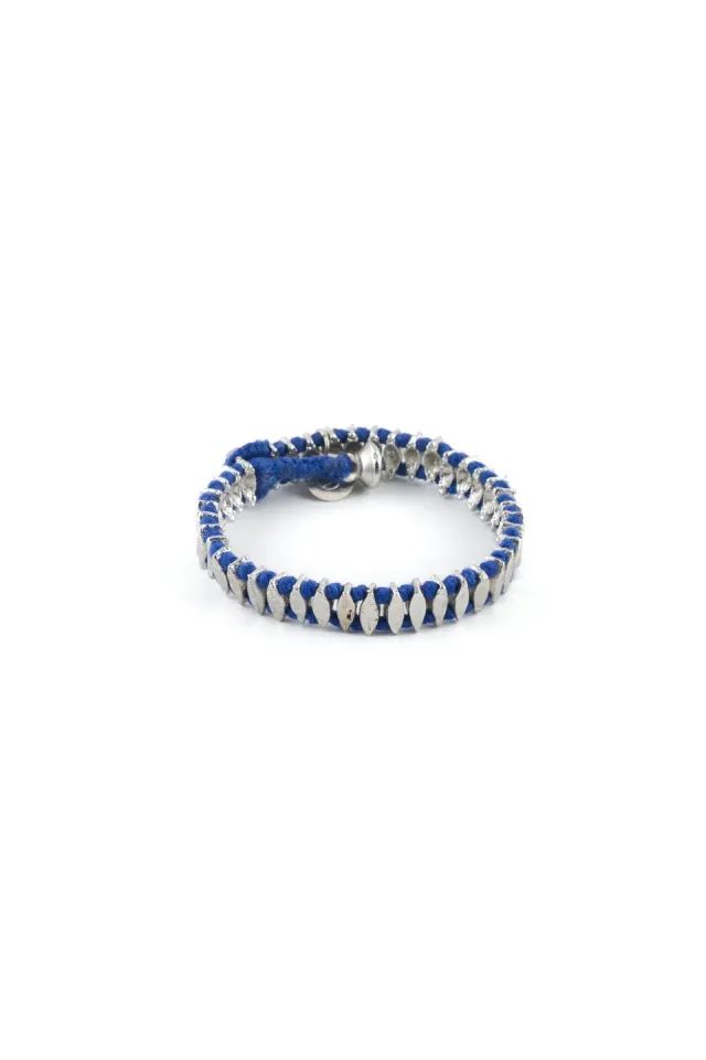 House of Tuhina Nabila Leaf Stone bracciale blu